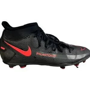 Nike Phantom GT Pro DF FG Black Chile Red Soccer Cleats Men\'s US 9 CW6600-060 Nike Phantom GT Pro FG - Black/Chile Red/Dark Smoke Grey  main image 3